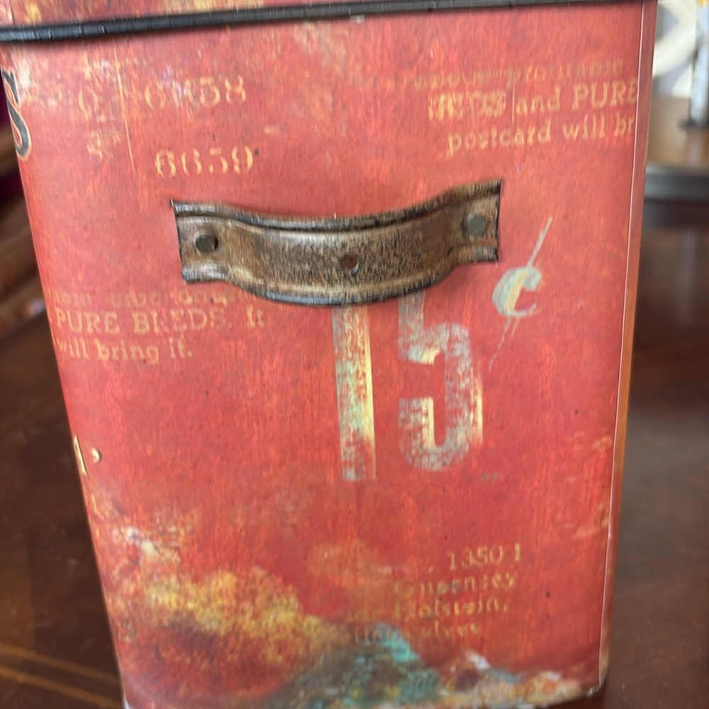 Vintage Dog Biscuit Tin with Boston Terrier - Picture 2 of 5